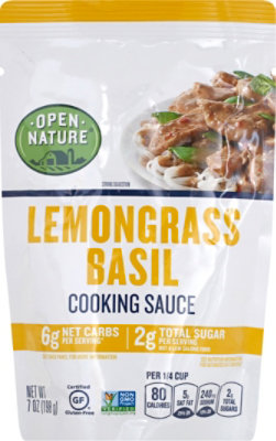 Open Nature Sauce Cooking Lemongrass Basil - 7 OZ - Image 2