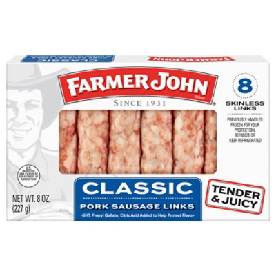 Farmer John Classic Pork Sausage Links - 8 Oz - Image 1