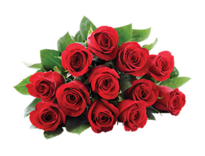 Red Rose Bouquet 12 Stem - Each