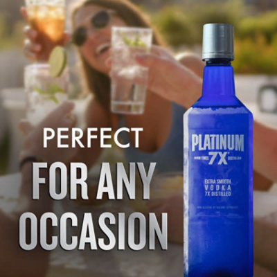 Platinum 7X Seven Times Distilled Candy Cane Extra Smooth Vodka 80 Proof Bottle - 4-50 Ml - Image 3