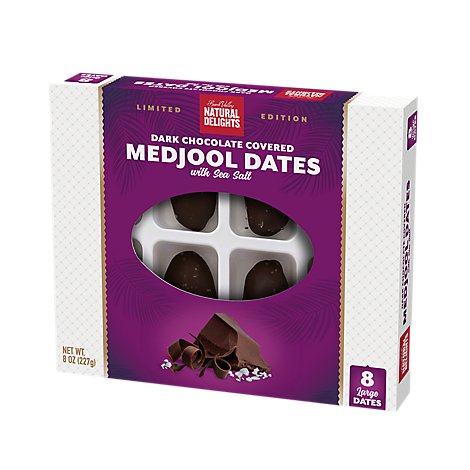 Bard Valley Dark Chocolate Covered Medjool Dates - 8 OZ
