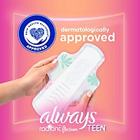 Always Radiant FlexFoam Teen Pads Regular Absorbency with Wings Unscented - 28 Count - Image 3