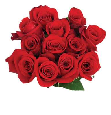 All Red Dozen Rose Bouquet - Each - Image 1