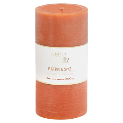 Debi Lilly Pumpkin & Spice 3x6 Pillar EA JewelOsco
