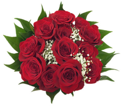 Rose Bouquet With Filler - Each (colors may vary) - Image 1