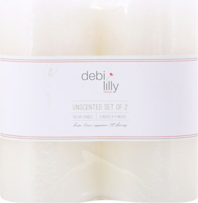 Overjoyed Boutique Design Everyday Unscented 3x6 Pillar Set - Each - Image 2