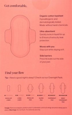 Cora Organic Pads Regular - 16 CT - Image 5