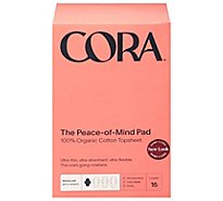 Cora Organic Pads Regular - 16 CT
