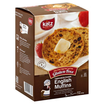 Katz Cinnamon Raisin English Muffins - 8.5OZ - Image 1