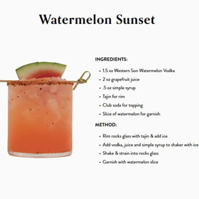 Western Son Vodka Watermelon - 750 Ml - Image 2