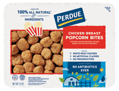 PERDUE Refrigerated Breaded No Antibiotics Ever Popcorn Chicken Bites Traypack - 12 Oz - Image 2