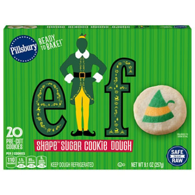 Pillsbury Ready To Bake Elf Shape Sugar Cookie Dough - 9.1 OZ - Image 3