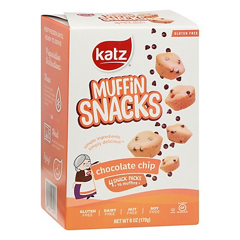 Katz Choc Chip Muffin Snacks - 6OZ