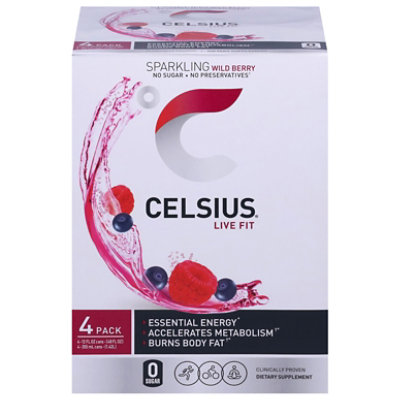 Celsius Beverage Wild Berry - 4-12 Oz - Image 3