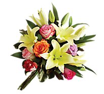 Debi Lilly Touch Of Fragrance Rainbow Rose Bouquet - 12 ST