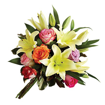 Debi Lilly Touch Of Fragrance Rainbow Rose Bouquet - 12 ST - Image 1