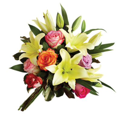 Debi Lilly Touch Of Fragrance Rainbow Rose Bouquet - Each