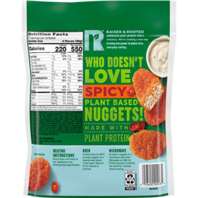 Raised & Rooted Spicy Nuggets Made With Plants - 8 OZ - Image 7