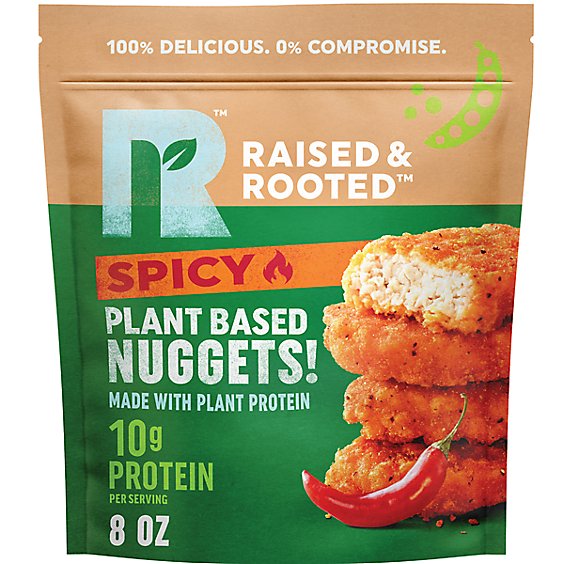 Raised & Rooted Spicy Nuggets Made With Plants - 8 OZ