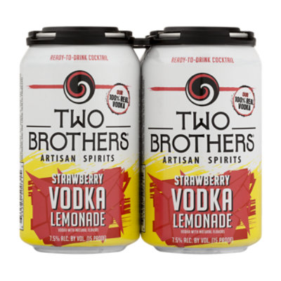 Two Brothers Strawberry Vodka Lemonade - 4-12 FZ - jewelosco