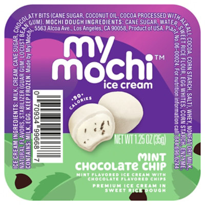 My/mo Mochi Ice Cream-mint Chip - 1.5 OZ - Image 3