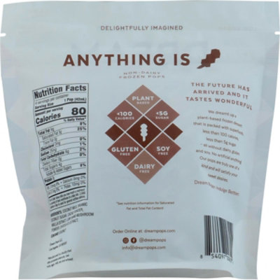 Dream Pops Chocolate Lion 100% Plant-Based Berry Frozen Pops 4 - 1.42 Fl. Oz. - Image 6