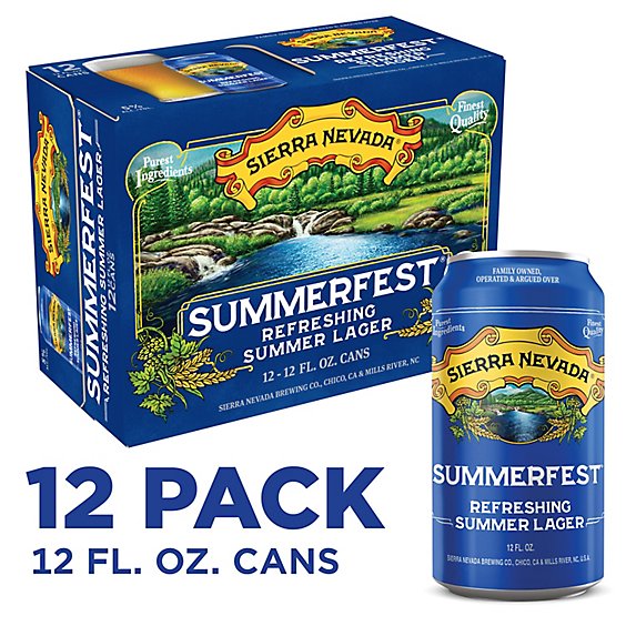 Sierra Nevada Seasonal Craft Beer In Cans - 12-12 Oz
