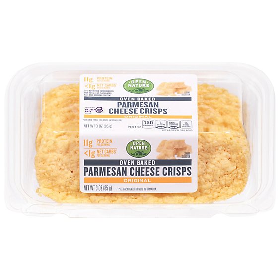 Open Nature Cheese Crisp Parmesan Original - 3 OZ
