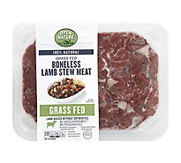 Open Nature Lamb Stew Meat Boneless - LB