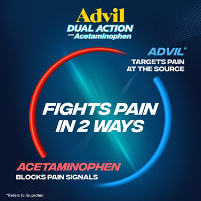 Advil Dual Action Pain Reliever With Acetaminophen - 36 Count - Image 2