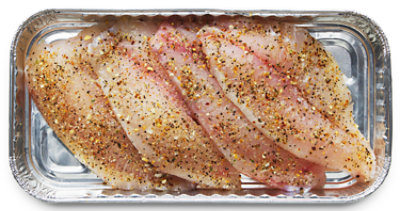 Tilapia California Garlic Seasoned - 0.5 Lb - Image 1