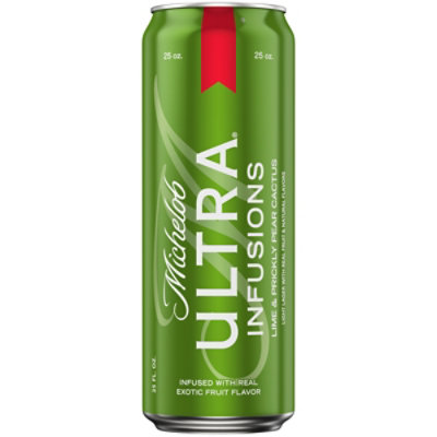 Michelob ULTRA Infusions Lime And Prickly Pear Cactus Beer Tall Can - 25 Fl. Oz. - Image 1