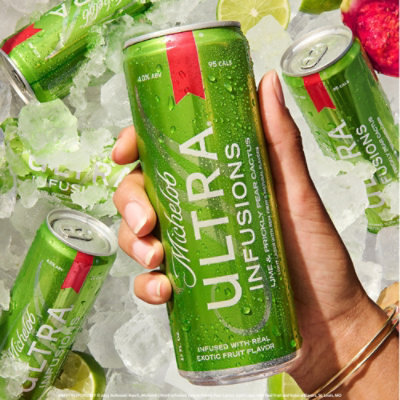 Michelob ULTRA Infusions Lime And Prickly Pear Cactus Beer Tall Can - 25 Fl. Oz. - Image 4