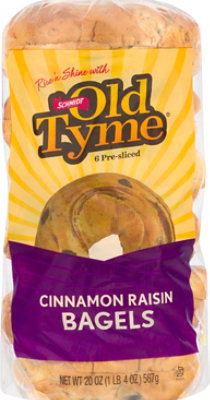 Old Tyme Cinnamon Raisin Swirl Bagels - 20 OZ - Image 2