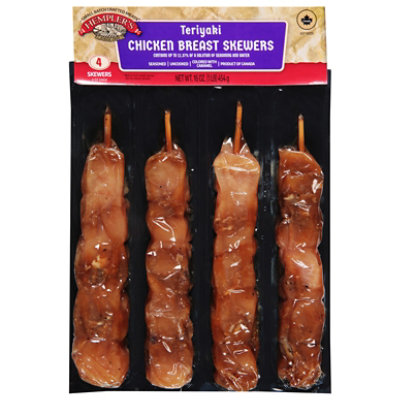 Hemplers Teriyaki Chicken Breast Skewer - 16 OZ - Image 3