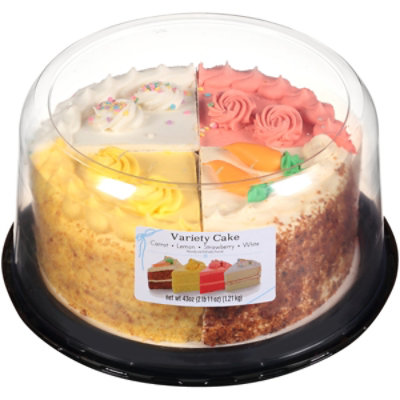 Richs Cake Variety Carrot Strawberry Lemon Double Layer 8 Inch - 2.75 Lb - Image 3