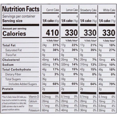 Richs Cake Variety Carrot Strawberry Lemon Double Layer 8 Inch - 2.75 Lb - Image 5