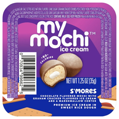 My/mo Mochi Ice Cream-s Mores - 1.5 OZ - randalls