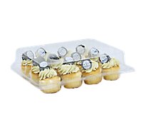 Decorated Bettercreme Cupcakes White 12 Count - EA
