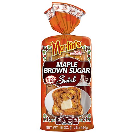 Martins Maple Brown Sugar Swirl Potato Bread - 16 OZ