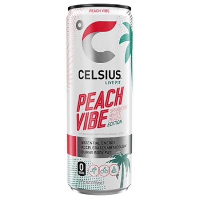 Celsius Sparkling Peach Vibe - 12 FZ - Image 2