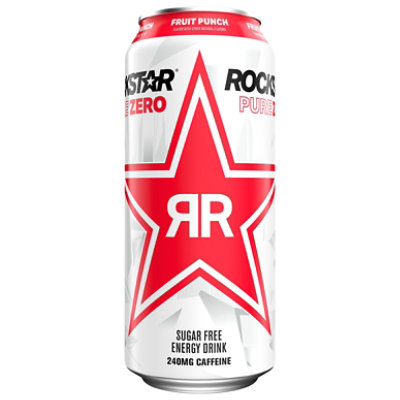 Rockstar Pure Zero Energy Drink Punch - 16 FZ