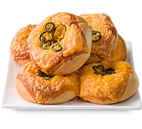 In-store Bakery Bagel 6 Count Jalapeno Cheese - EA