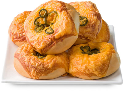 In-store Bakery Bagel 6 Count Jalapeno Cheese - EA