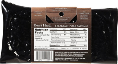 Boars Head Pork Breakfast Sausage Patties - 6 Oz - Jewelosco