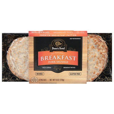 Boars Head Pork Breakfast Sausage Patties - 6 Oz - Safeway