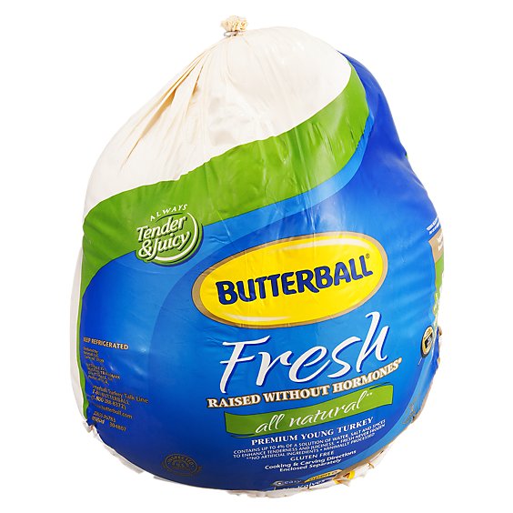 Butterball Whole Turkey Fresh - Weight Between 16-24 Lb