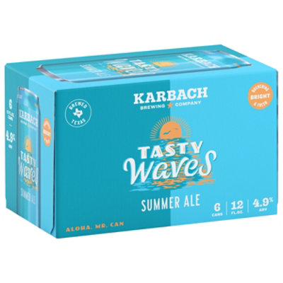 Karbach Tasty Waves Summer Ale Cans - 6-12 Fl. Oz. - Image 1