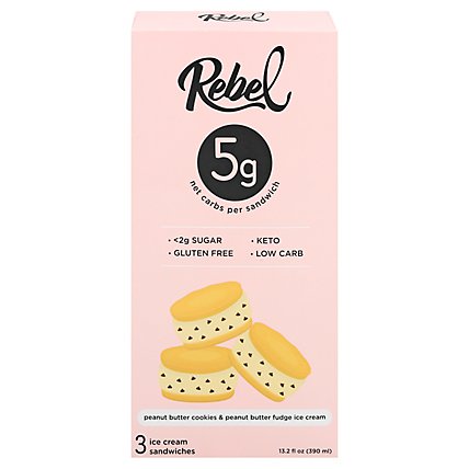 Rebel Ice Cream Sandwich Pnt Btr Fudge - 13.2 FZ - Image 3