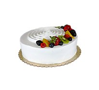 Cake Tres Leches 8 Inch 1 Layer With Fruit - EA